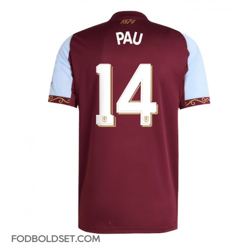 Aston Villa Pau Torres #14 Hjemmebanetrøje 2025-26 Kortærmet